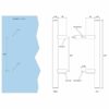 Sauna Deurgreep hout licht - RVS (dubbele greep) - Afbeelding 2