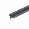 Afdichtprofiel/doucheprofiel transparant zwart met lekdorpel en middenlip - 8mm 1 doucheprofiel