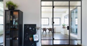 INDUSTRIËLE GLAZEN DEUR