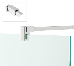 Alternative view of Stabiliteitsstang set Bohle square 12x12 glas/wand 90°