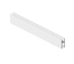 Loopschoenrail - bevestiging loopwerk- lengte 2500mm - Slido F-line14 25A