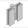 Douchescharnier Arta 180° naar buiten - glans chroom - Liftfunctie glas-glas - verstelbaar nulpunt - Afbeelding 4