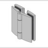 Douchescharnier Avila glas-glas 180° - glans chroom - Afbeelding 12