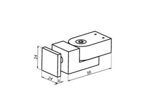 Alternative view of Stabilisatie vierkant 19x19 mm variabele verbinder