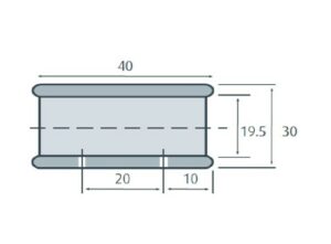 Alternative view of Stabilisatie rond 19 mm Ø koppelstuk