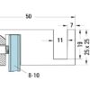 Handdoekhouder 25x25x50 mm - Afbeelding 2
