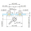 Binnendeurscharnier Collio Free 8683 glas/glas 180° - Afbeelding 3