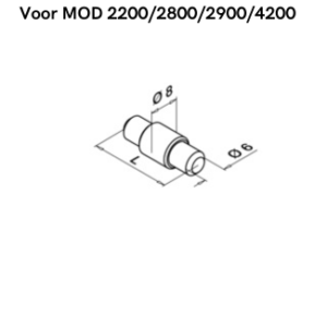 Alternative view of Borgpen voor glasklem, MOD 5015, RVS 316