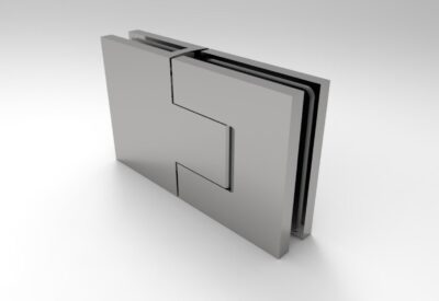 Douchedeur scharnier Bellagio glas/glas 180° gepolijst chrome