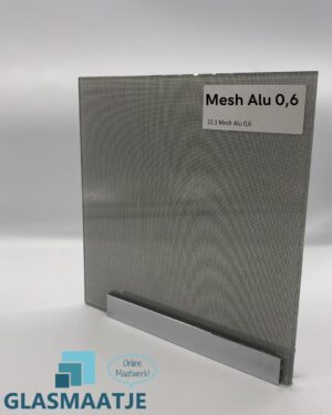 Gelaagd glas met print - Mesh Alu 0,6 - 33.3 Gelaagd veiligheidsglas (7,14mm)