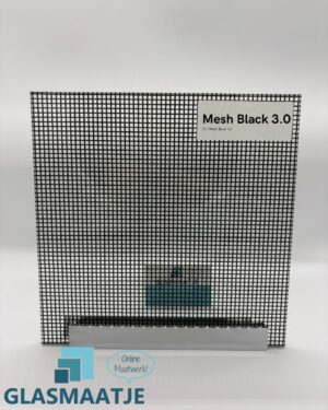 Gelaagd glas met print - Mesh Black 3.0 - 33.3 Gelaagd veiligheidsglas (7,14mm)