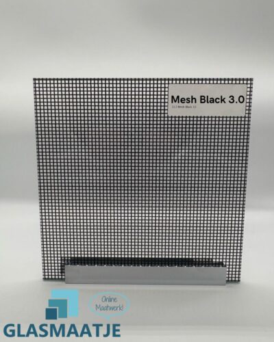 Gelaagd glas met print - Mesh Black 3.0 - 33.3 Gelaagd veiligheidsglas (7,14mm)