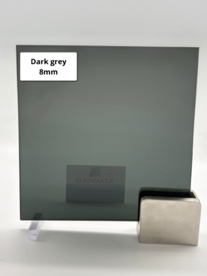 8 mm Gehard Dark grey glas op maat