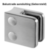 Glasklem, Baluster aansluiting, MOD 2100, RVS 316 - 4 stuks 2 Glasklem