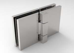 Douchedeur scharnier Bellagio glas/glas 180° gepolijst chroom