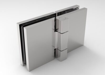 Douchedeur scharnier Bellagio glas/glas 180° gepolijst chroom