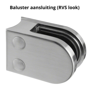 Alternative view of Glasklem, Baluster aansluiting, MOD 2500, zamak - 4 stuks