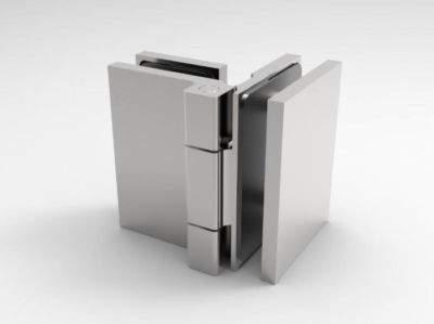 Douchedeur scharnier Como 90° glas/glas enkelwerkend