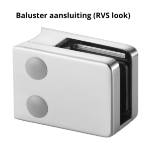 Alternative view of Glasklem, Baluster aansluiting, MOD 4200, zamak - 4 stuks
