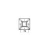 Baluster, 40x40x2 mm, M8, MOD 4972, RVS 316 - Afbeelding 2
