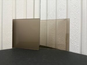 Brons mat glas - 33.1 Gelaagd - 2x brons glas met matte folie (6.38mm)