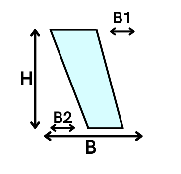 Parallellogram-ongelijke-schuine-zijden-L