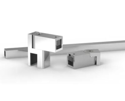 Stabilisatiestang wand/glas set Square 12