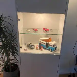 GLAZEN KASTDEUR SCHARNIER