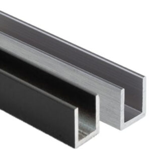 U-profiel - Steellook 25x16x25mm deurprofiel/glaslijst