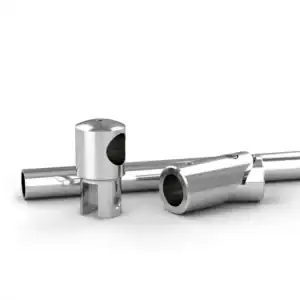 Stabilisatiestang set wand/glas 90° Round 19