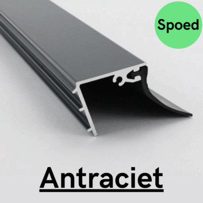SPOED – Muuraansluitprofiel aluminium – 7 meter