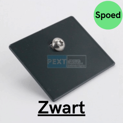 SPOED - Eindschotje Zijprofiel HOOG tbv 58mm - Zwart RAL 9005