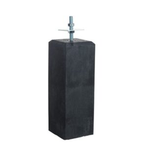 Betonpoer 180x180 - Antraciet + Verstelbare plaat