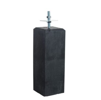 Betonpoer 180x180 - Antraciet + Verstelbare plaat