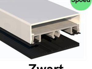 Spoed zwart Midden klemprofiel set 1