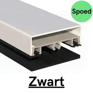 Spoed zwart Midden klemprofiel set 1