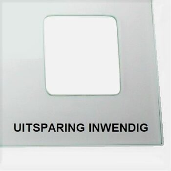 Hoekige uitsparing inwendig