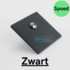 SPOED - Eindschotje Midden 58mm Zwart ral 9005