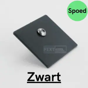 SPOED - Eindschotje Midden 58mm Zwart ral 9005