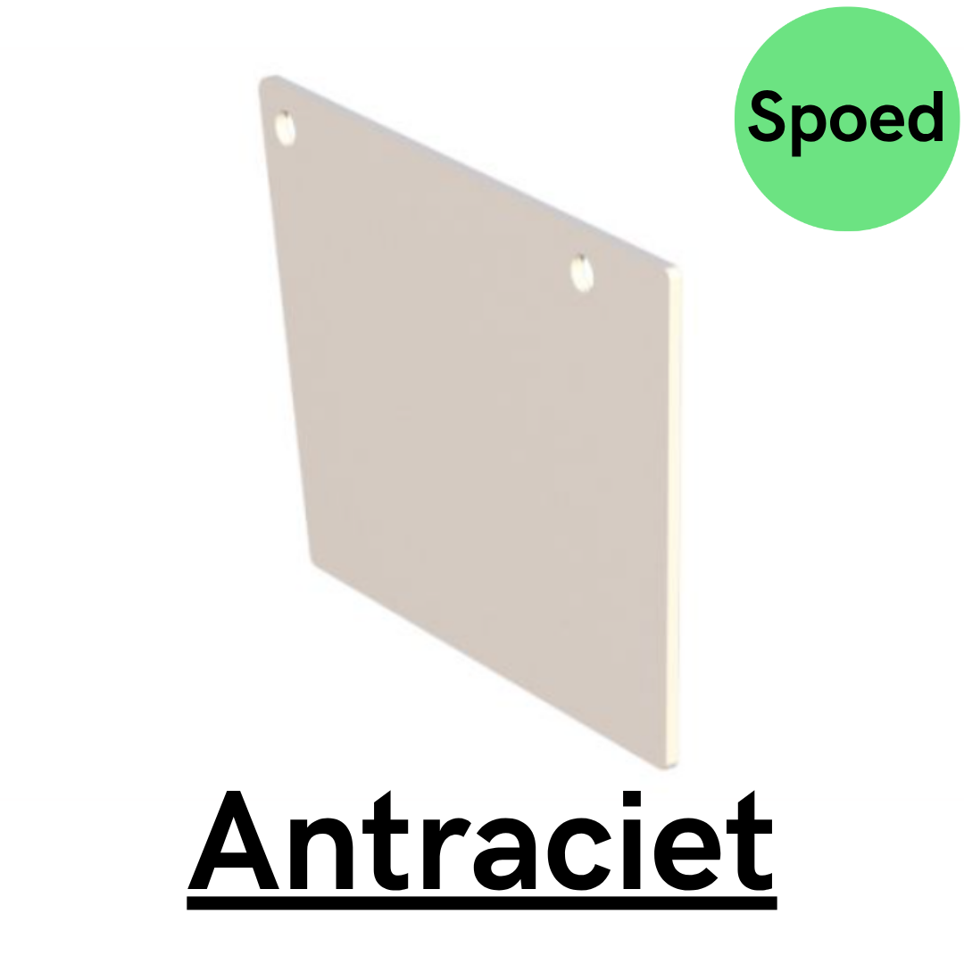 SPOED - Eindschotje Nokprofiel lessenaar - SET 2 STUKS - Antraciet RAL 7016 3 SPOED - Eindschotje Nokprofiel lessenaar - SET 2 STUKS - Antraciet RAL 7016