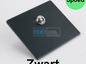 SPOED - Eindschotje Zijprofiel HOOG tbv 58mm - Zwart RAL 9005