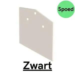SPOED - Eindschotje Nokkliklijst Zadeldak - Zwart RAL 9005