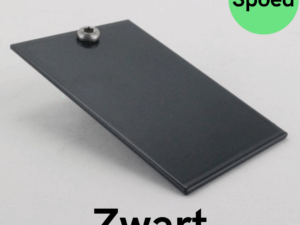 SPOED - Eindschotje muuraansluitprofiel HOOG - Zwart RAL 9005