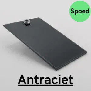 SPOED - Eindschotje muuraansluitprofiel HOOG - Antraciet RAL 7016