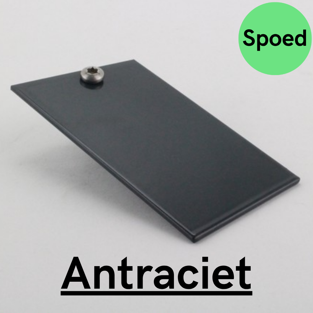 SPOED - Eindschotje muuraansluitprofiel HOOG - Antraciet RAL 7016 2 SPOED - Eindschotje muuraansluitprofiel HOOG - Antraciet RAL 7016