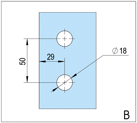 Douchescharnier Avila wand-glas - 90° naar binnen openslaand 7 Douchescharnier Avila wand-glas - 90° naar binnen openslaand - Afbeelding 5