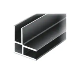 90° Hoekprofiel 30x30 Zwart geanodiseerd aluminium L=3000mm voor 8mm en 10mm glas - MN.90.CS309005