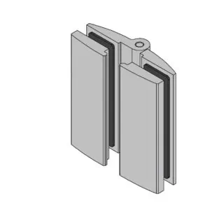 Douchedeur scharnier Avila glas/glas 180° technische tekening