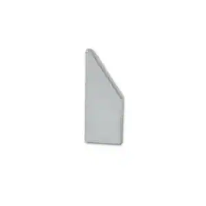 Eindkap set spiegelprofiel - zilverkleurig