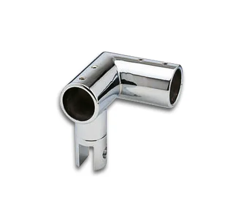 Hoekverbinder voor stabilisatiestang Round 19mm 4 Hoekverbinder Round 19 met glasaansluiting